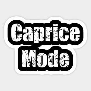 Distressed Caprice Mode Text Sticker